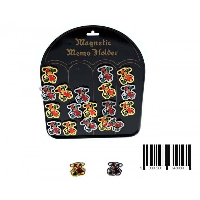 MAGNET 4 CM BEAR TRAY PACK 20 MIDEX KD1760 MID TOYS